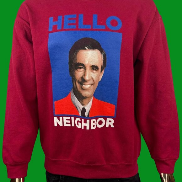 VTG Mister Rogers 'Hello Neighbor' Crewneck Sweatshirt - Picture 2 of 5